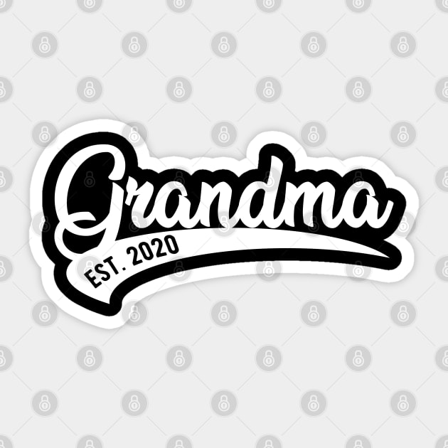 Grandma est. 2020 Sticker by KC Happy Shop